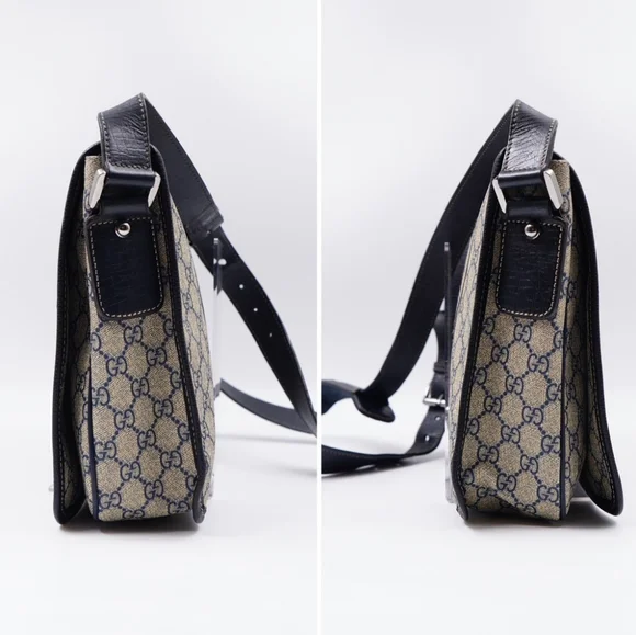 Gucci Beige and Black Messenger Bag - Picture 6 of 15